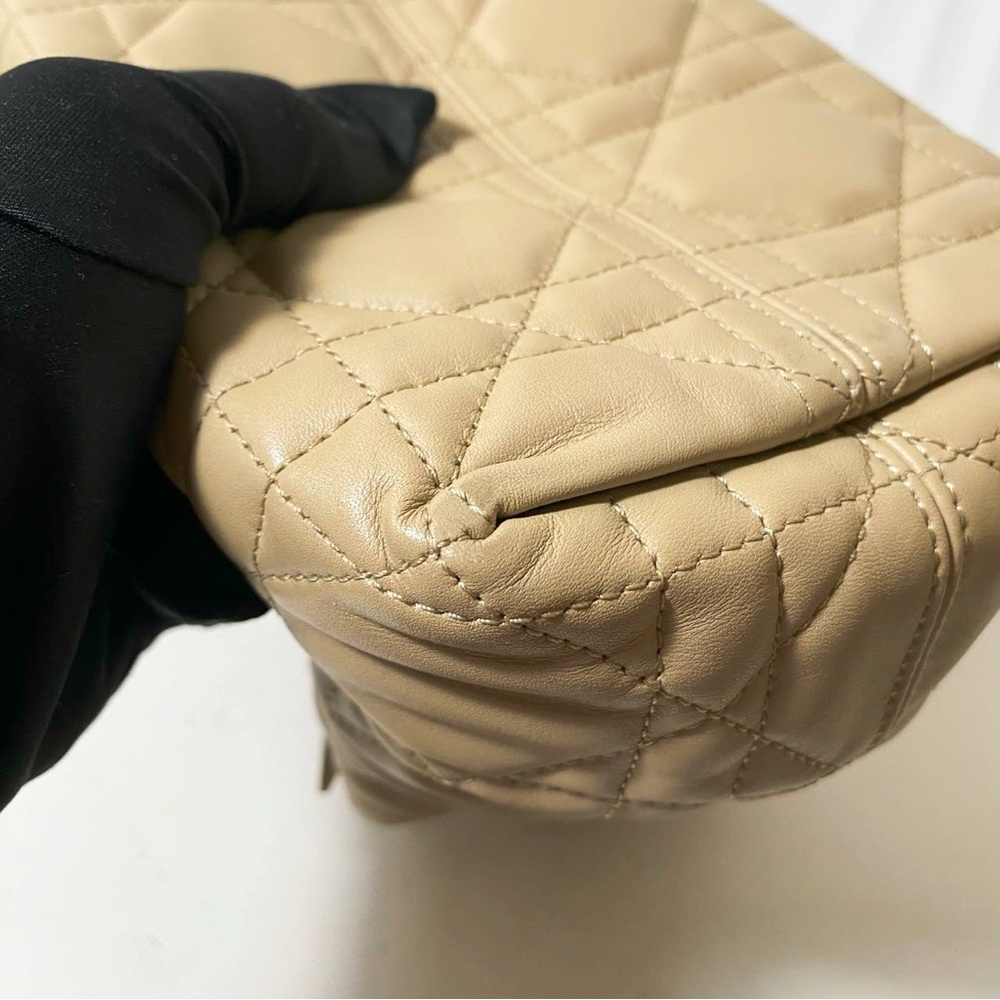 Dior Toujours Cannage Quilted Leather Tote Bag Beige & Black - Picture 14 of 14
